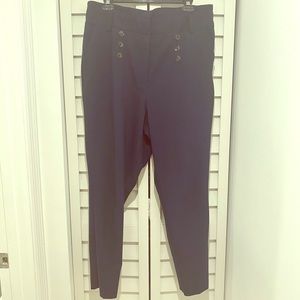 NY&C Navy high waisted ankle pants